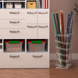 Curver Holiday 14.5 qt Clear/Red Latching Storage Box 7 in. H X 15.9 in. W X 11.2 in. D