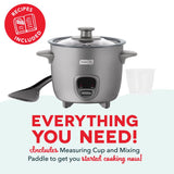 Dash Gray 2 cups Rice Cooker
