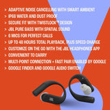 JBL Endurance Peak 4 Wireless Bluetooth TW NC Waterproof Sport Earbuds