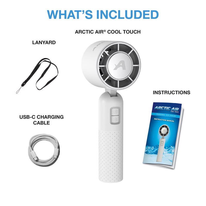 Arctic Air 7.35 in. H 4 speed Portable Fan