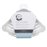 Zenna Home 2.5 in. H X 10.75 in. W X 7.3 in. L Suction Corner Basket