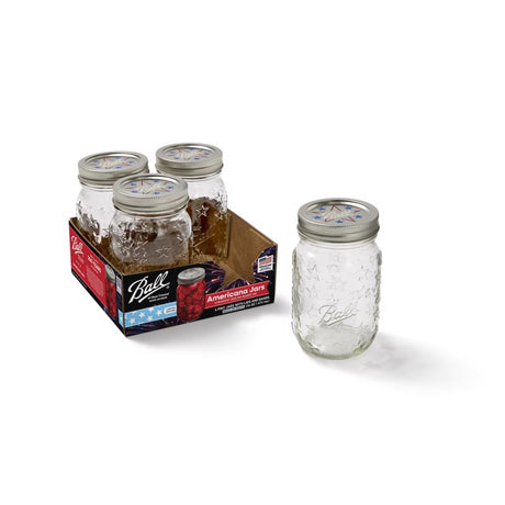 Ball Regular Mouth Canning Jar 16 oz 4 pk