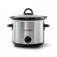 Crockpot 3 qt Black/Silver Stoneware Slow Cooker