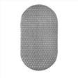 Zenna Home 27-1/2 in. L X 15-3/8 in. W Gray Thermo Plastic Elastomer Bath Mat