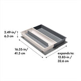 OXO 7.5 in. H X 16.5 in. W X 2.55 in. D Plastic Adjustable Drawer Organizer