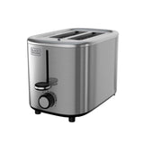 Black+Decker Stainless Steel Silver 2 slot Toaster 8.03 in. H X 7.2 in. W X 11.88 in. D