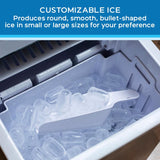 Avanti Speedy Ice Countertop Bullet 33 lb Stainless Steel Ice Maker 120 W