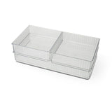 Core Home 2 in. H X 7 in. W X 13 in. D Ceramic/Stainless Steel Drawer Organizer Set