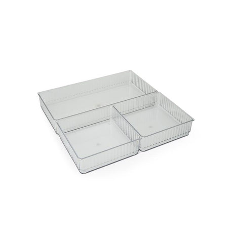 Core Home 2 in. H X 7 in. W X 13 in. D Ceramic/Stainless Steel Drawer Organizer Set