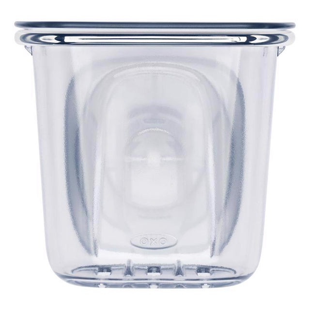 OXO Good Grips Clear Plastic/Stainless Steel Utensil Cup and Holder