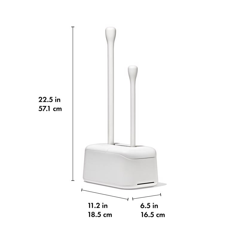 OXO Good Grips Bowl Brush/Plunger Set White