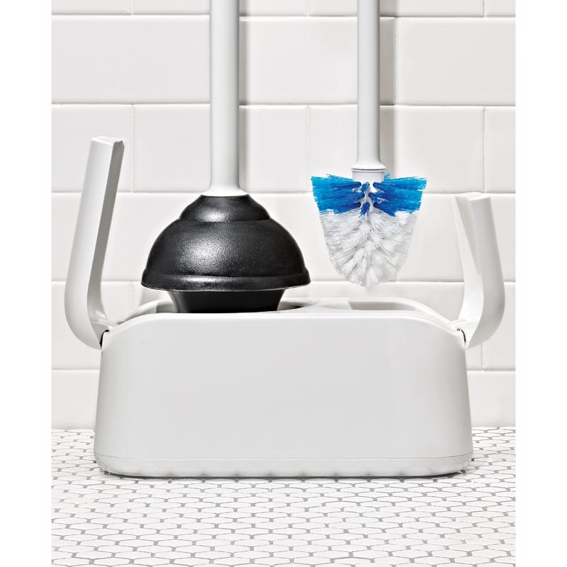 OXO Good Grips Bowl Brush/Plunger Set White