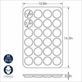 Nordic Ware 11 in. W X 17 in. L Mini Muffin Pan Silver