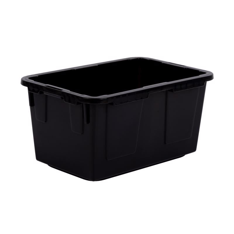 Greenmade Mini 27 gal Black/Yellow Storage Tote Stackable