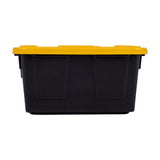 Greenmade Mini 27 gal Black/Yellow Storage Tote Stackable