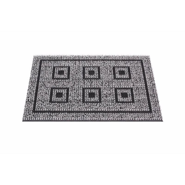 GrassWorx 18 in. W X 30 in. L Gray Six Panel Astroturf Door Mat