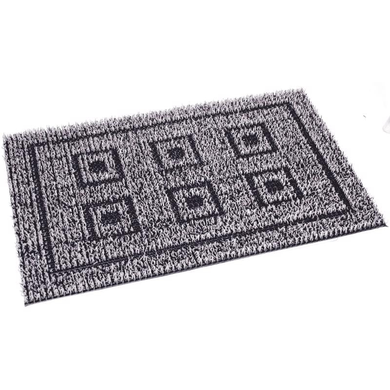 GrassWorx 18 in. W X 30 in. L Gray Six Panel Astroturf Door Mat
