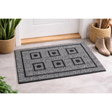 GrassWorx 18 in. W X 30 in. L Gray Six Panel Astroturf Door Mat