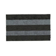 GrassWorx 18 in. W X 30 in. L Black/Gray Patio Stripe Astroturf Door Mat
