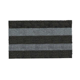 GrassWorx 18 in. W X 30 in. L Black/Gray Patio Stripe Astroturf Door Mat