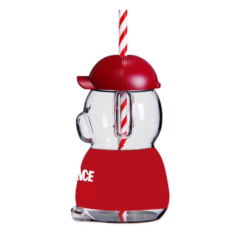 Core Home 20 oz Clear Dog Tumbler with Straw Lid