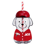 Core Home 20 oz Clear Dog Tumbler with Straw Lid