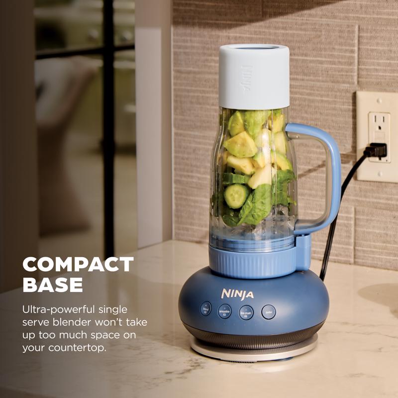 Ninja BlendBOSS Blue Plastic Blender 26 oz 4 speed