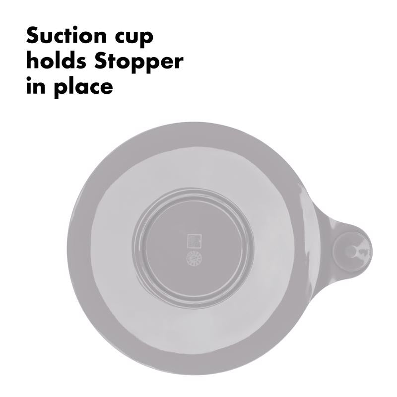 OXO Good Grips Gray Plastic/Stainless Steel Tub Stopper