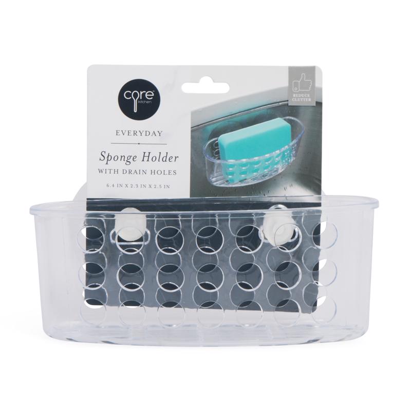 Core Home Clear Acrylic Sponge Holder