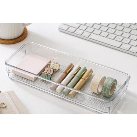 Core Home 3 in. H X 2 in. W X 9 in. D Storage Box Clear