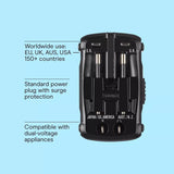 TravelSmart Type A/B/C/E/F/G/I For Worldwide All-In-One Adapter