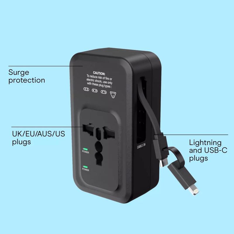 TravelSmart Type A/C/G/I For Worldwide All-In-One Adapter