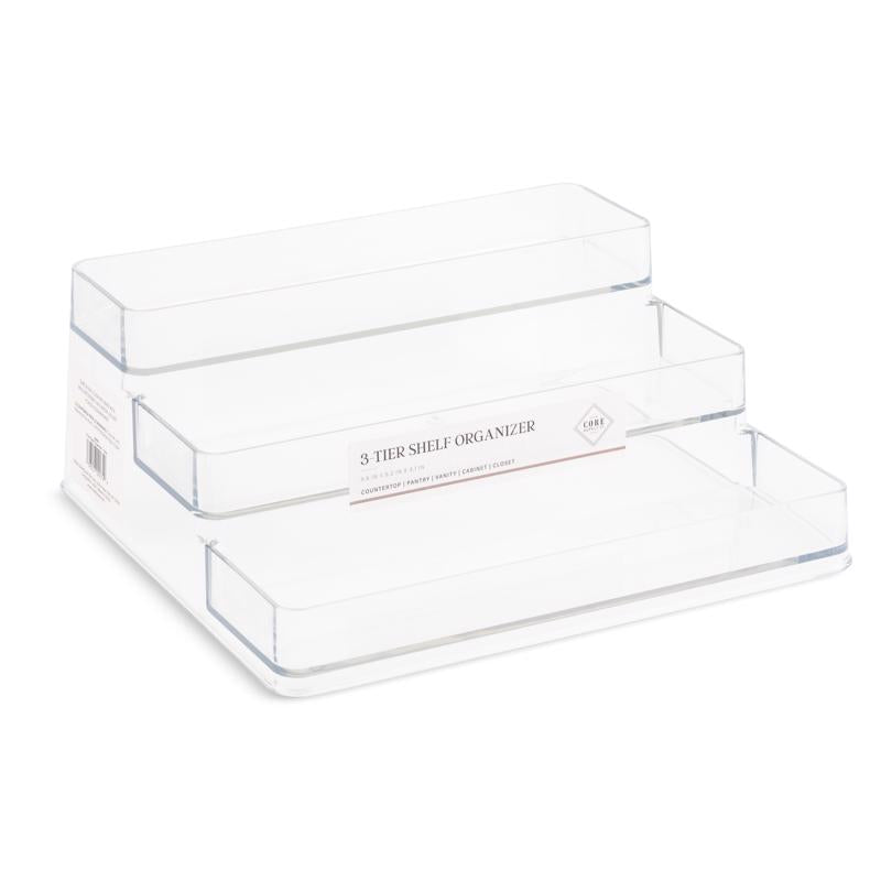 Core Home 4 in. H X 9 in. W X 10 in. D Plastic Cosmetic Organizer