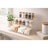 Core Home 4 in. H X 9 in. W X 10 in. D Plastic Cosmetic Organizer