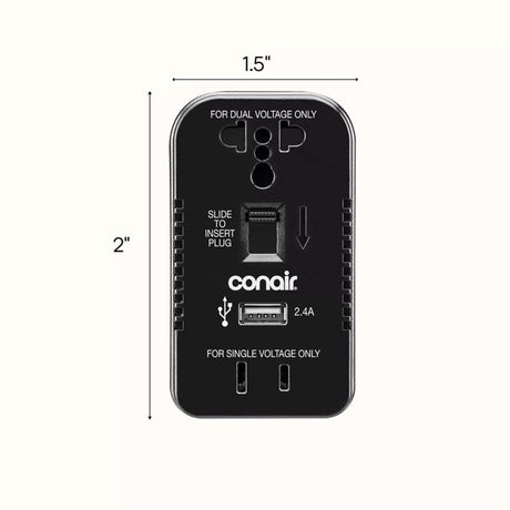 TravelSmart Type A/C/G/I For Worldwide Two Outlet Converter Set
