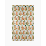 Geometry Multicolor Polyester Mod Pears Kitchen Towel 1 pk