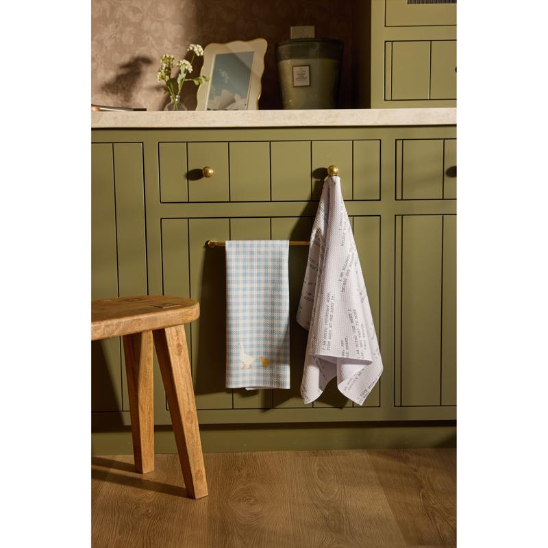 Geometry Multicolor Polyester Mod Pears Kitchen Towel 1 pk