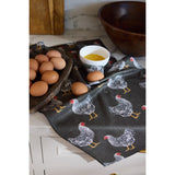 Geometry Multicolor Polyester Hen House Kitchen Towel 1 pk