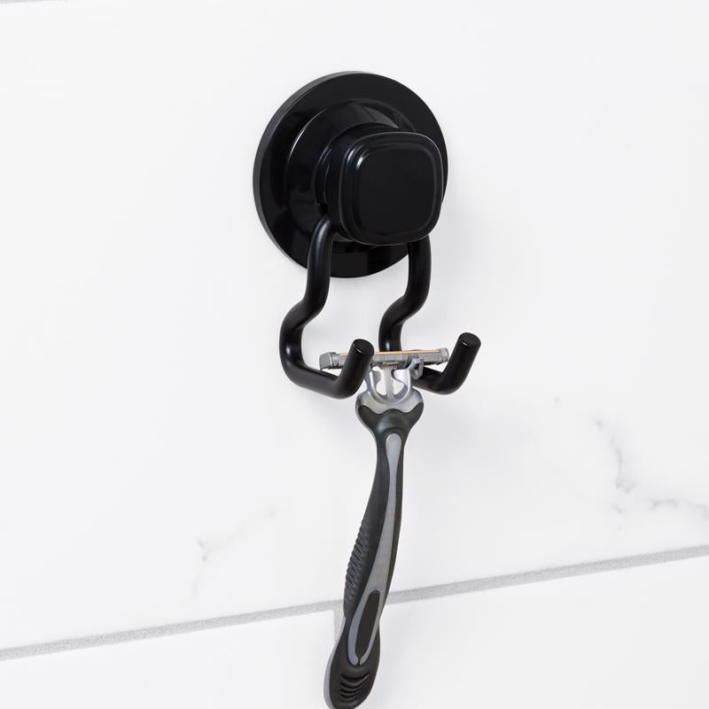 Zenna Home Matte Black Double Suction Hook