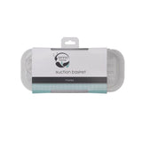 Zenna Home 4 in. H X 11 in. W X 5 in. L Frosted Suction Basket