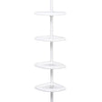 Zenna Home 97 in. H X 10.6 in. W X 7.2 in. L 4-Shelf Corner Shower Caddy