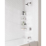 Zenna Home 97 in. H X 10.6 in. W X 7.2 in. L 4-Shelf Corner Shower Caddy