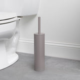 Zenna Home Toilet Bowl Brush & Holder Gray