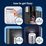 SodaStream Fountain Black 1 L Sparkling Water Maker Kit 1 pk