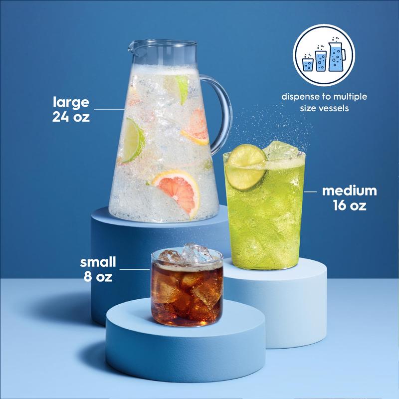 SodaStream Fountain Black 1 L Sparkling Water Maker Kit 1 pk