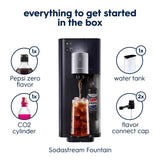 SodaStream Fountain Black 1 L Sparkling Water Maker Kit 1 pk