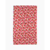 Geometry Pink Polyester Kitchen Towel 1 pk