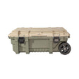 RealTree 25 gal Green Storage Tote w/Wheels 14.2 in. H X 37.5 in. W X 23.1 in. D Stackable