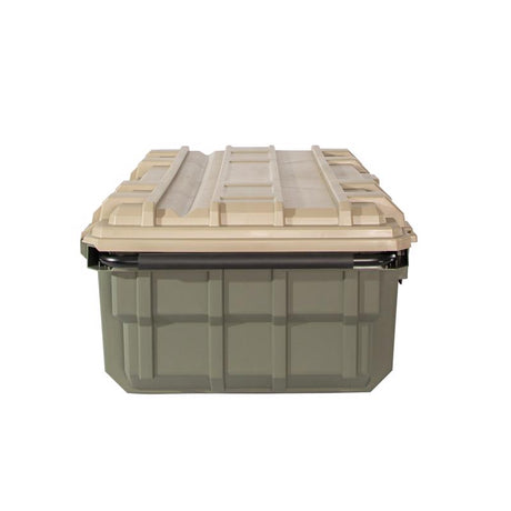 RealTree 25 gal Green Storage Tote w/Wheels 14.2 in. H X 37.5 in. W X 23.1 in. D Stackable