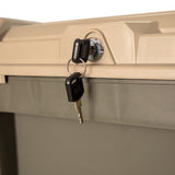 RealTree 25 gal Green Storage Tote w/Wheels 14.2 in. H X 37.5 in. W X 23.1 in. D Stackable